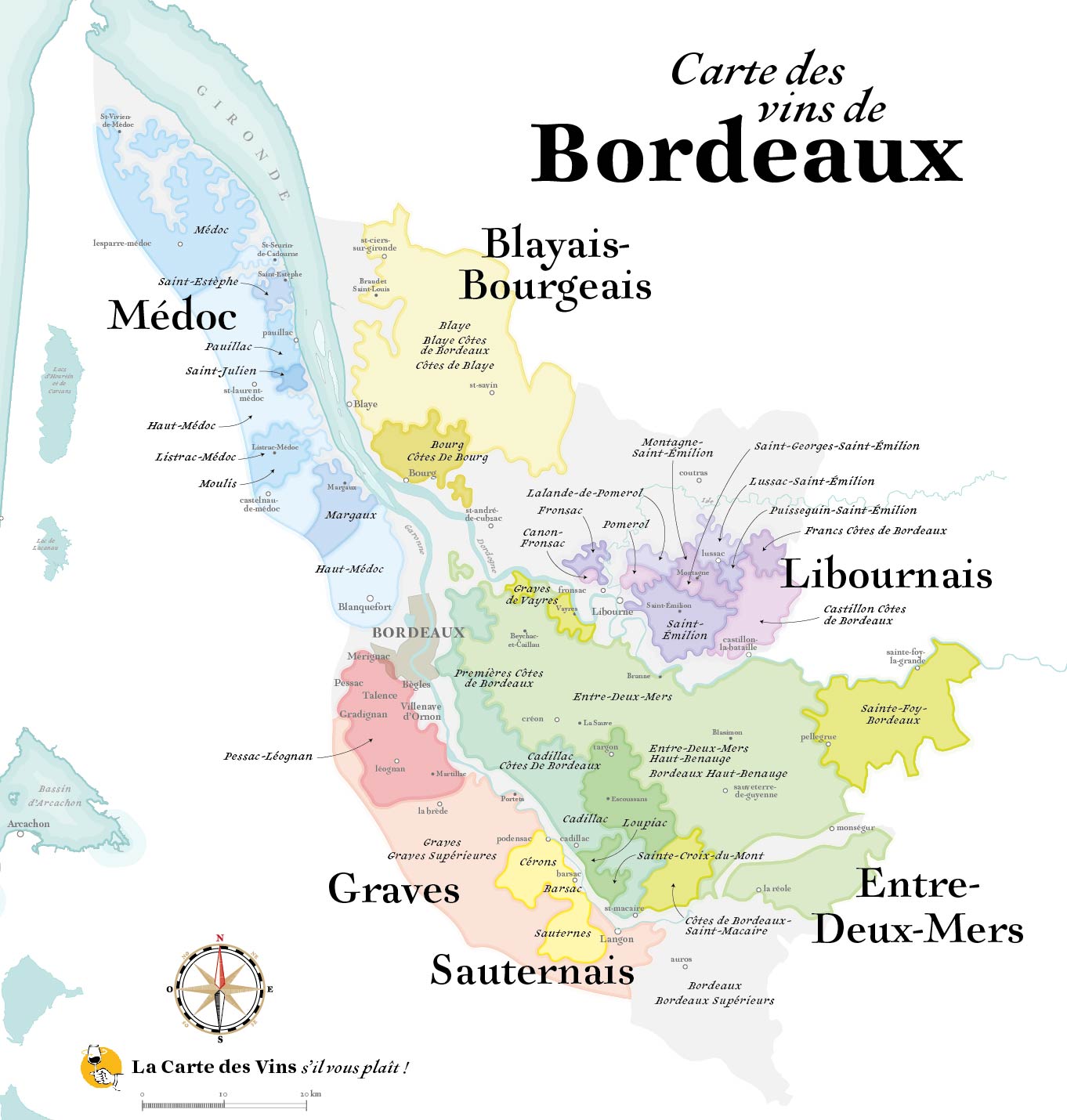 Le vin rouge de Bordeaux
