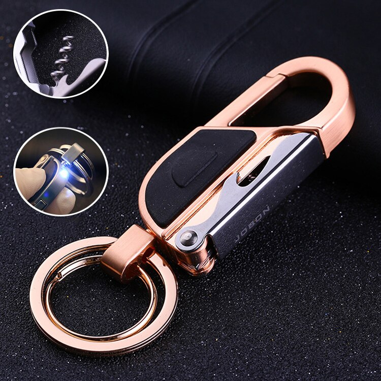 TIRE BOUCHON - PORTE CLES MULTIFONCTIONS OR