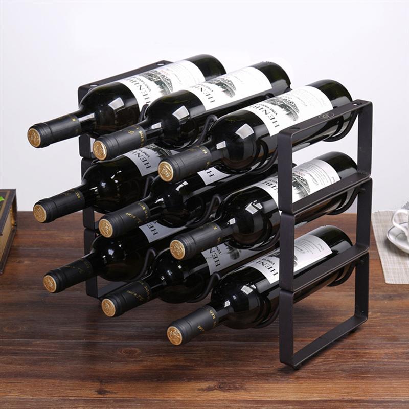Casier à vin rangement pour 9 bouteilles traditionnel Wine Rack Co