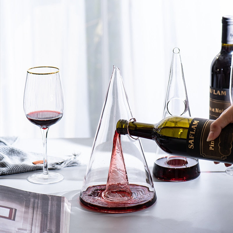 Aérateur de vin de luxe Aération du bec verseur et décanteur avec