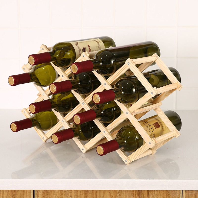 Casier à bouteilles de vin en bois