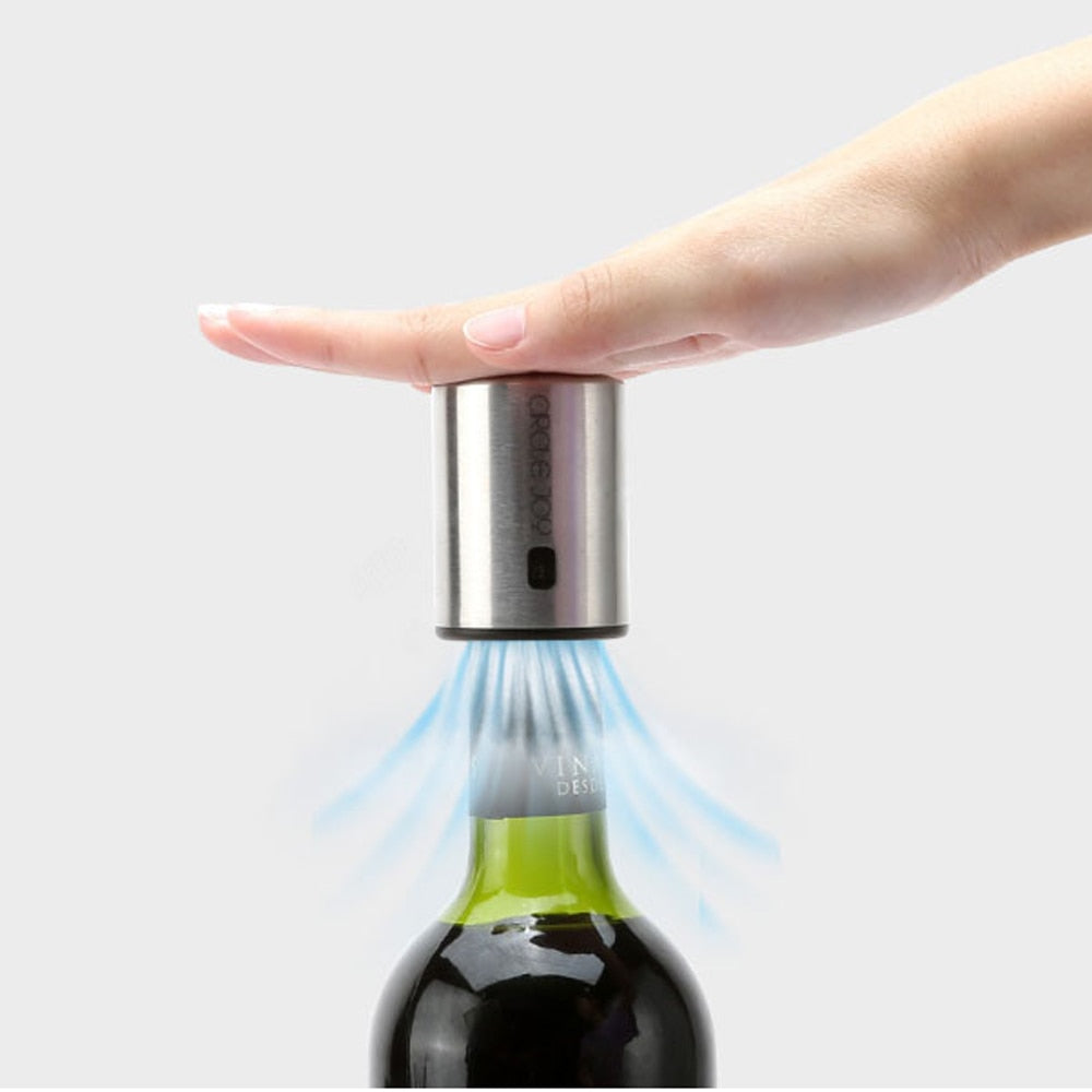 Bouchon de bouteille de vin sous vide manuel, bouchon en Silicone avec  pompe, économiseur de vin